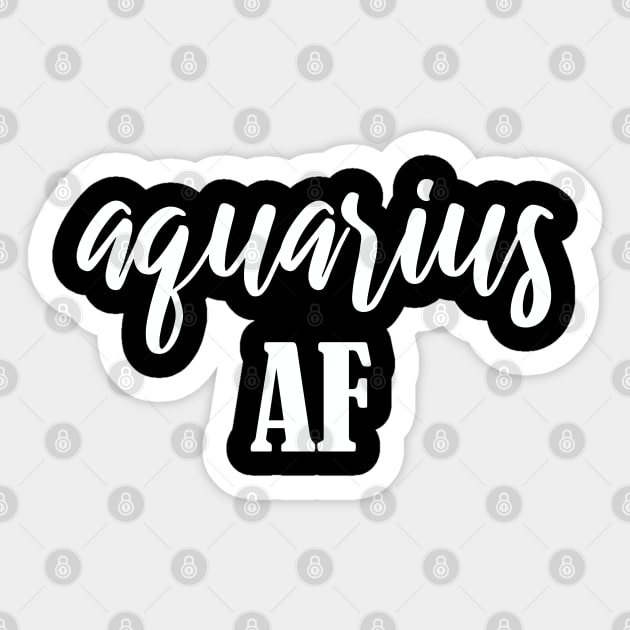 Aquarius AF Sticker by jverdi28